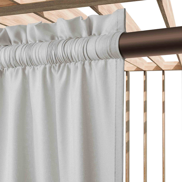 Curtain 140 x 250 Garden with Tape Gaia Gray