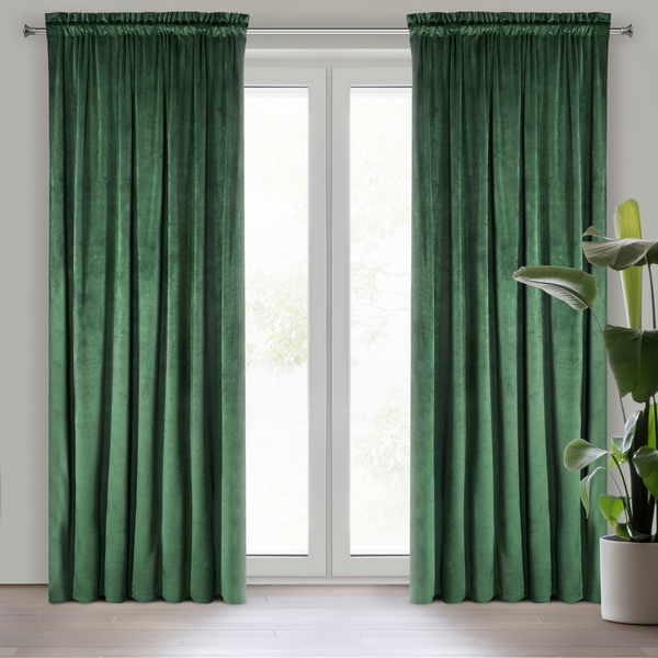 Zasłona 135 x 270 Dekoracyjna Velvet Rosa C. Ziele