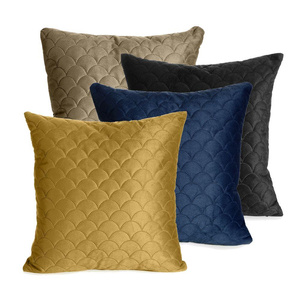 Velvet pillowcase Ariel 40 x 40 Cream