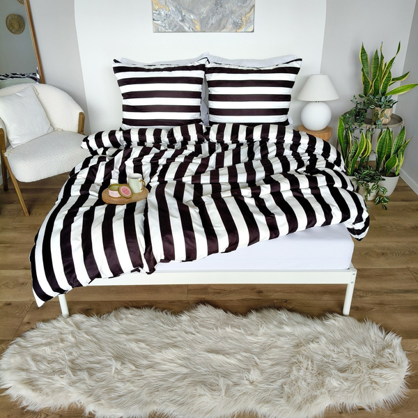 Pościel 140 x 200 2cz Mikrofibra w Pasy Eusebia Home 03