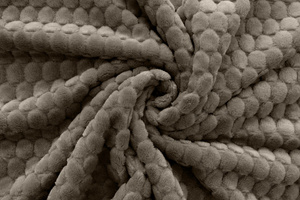 Blanket 160 x 200 Microfiber Embossed Plush Ala 3D Circles 03