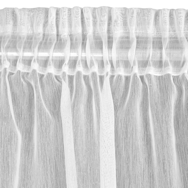 Rebecca Decorative Curtain on Tape 300 x 270 White