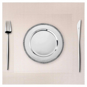 35 x 35 Decorative Latte Cream placemat