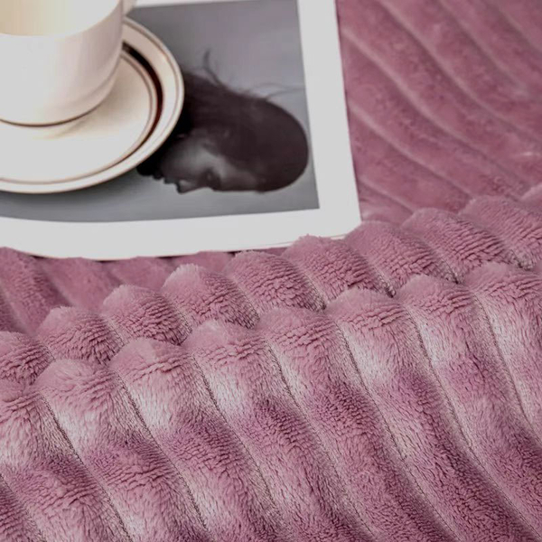 Blanket 160 x 200 Microfiber Plush Stripes Cadence 03