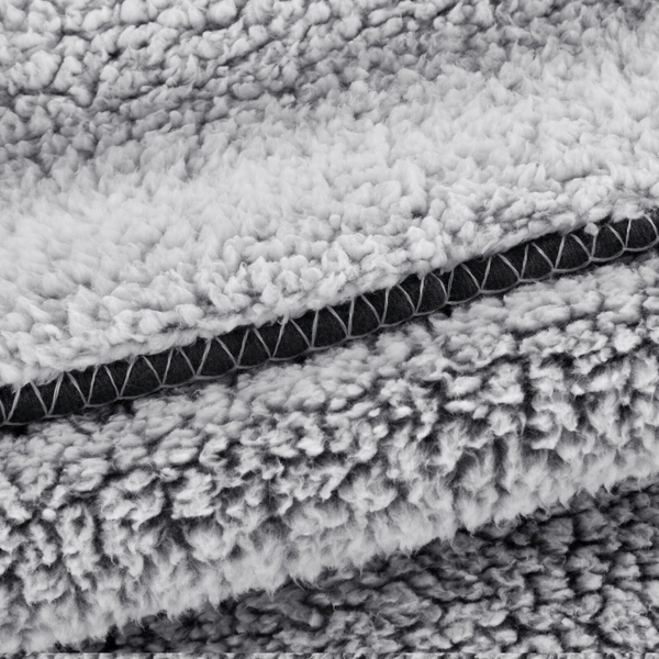 Blanket 200 x 220 Microfiber Lamb Koala Steel+White