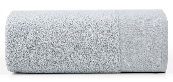 50 x 90 Bath Towel Cotton Metallic Silver