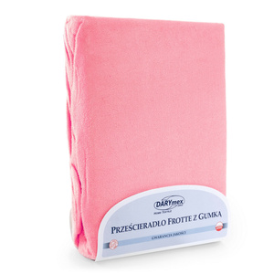 Terry sheet with elastic 012_D Light Pink 200x220