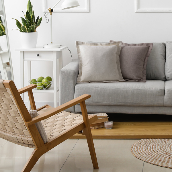 Poszewka 40 x 40 Dekoracyjna Boho Lidia Srebrny