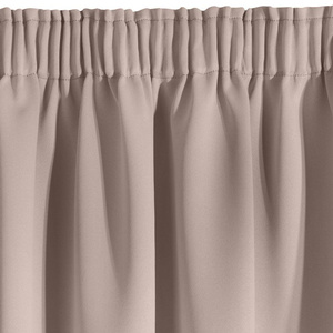 Blackout Logan Tape Curtain 140 x 270 Powdery