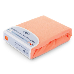 Terry sheet with elastic 010_D Salmon 140x200