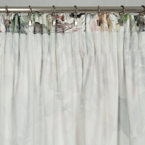 Curtain 140 x 270 Decorative Arina White + Silver