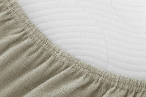 Terry sheet with elastic 156_D Grey 90x200