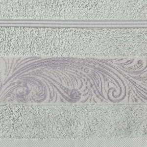 Towel 50 x 90 Bath Terry Sylwia1 03 Silver