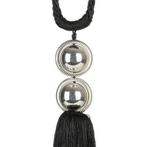 Decorative Cord for Curtains 76 x 38 Naomi Black