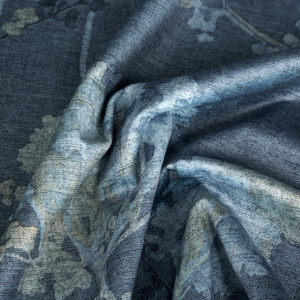 Curtain 140 x 250 Design91 Velvet Andy C.Blue