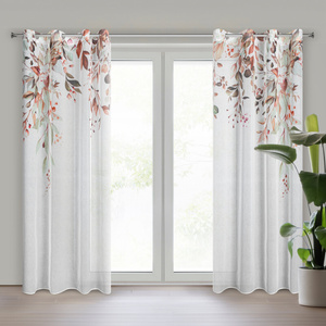 Curtain 140 x 260 Decorative 2 pcs Meg White + Red