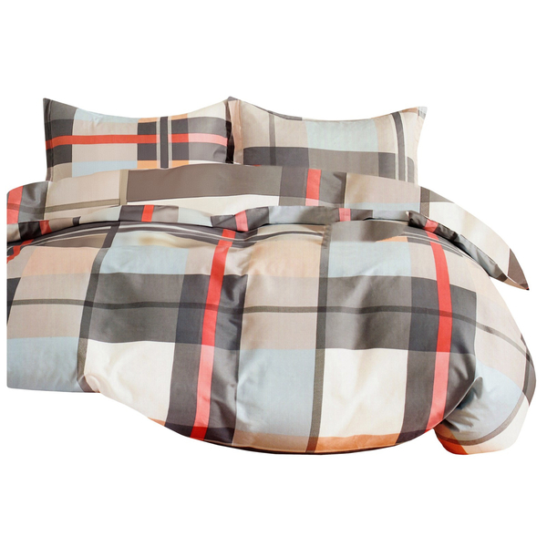 Bedding 160 x 200 3 pcs Cotton Satin no. A1809