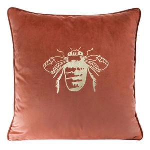 Poszewka 45 x 45 Dekoracyjna Velvet BLINK14 Ceglany