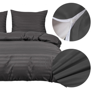 Bedding 160 x 200 3pcs Satin Stripes Ramiro 05