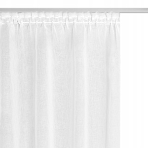 Curtain 140 x 270 Decorative Stone Tape White