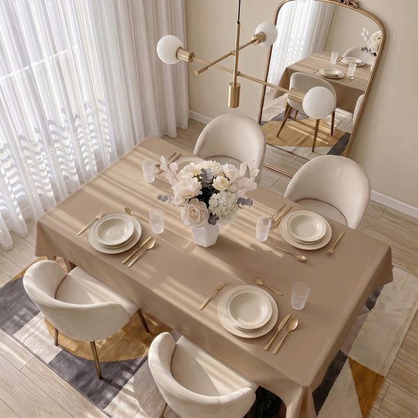 Obrus 120x260 Plamoodporny Surbo Beż