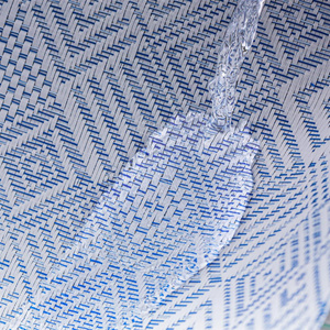 30 x 45 Decorative Geometric Blue Placemat