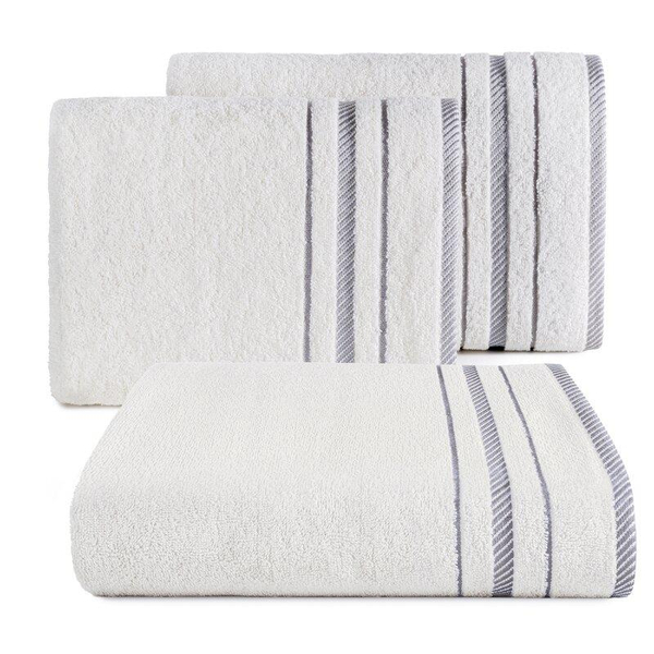 30 x 50 Bath Towel Cotton Coral 01 White
