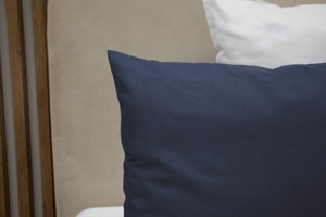 Poszewka Bawełna 40 x 60 Jednolita Ola Granat Navy