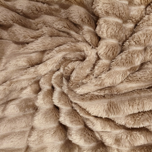 Blanket 160 x 200 Microfiber Stamped Stripes Nuvio 06