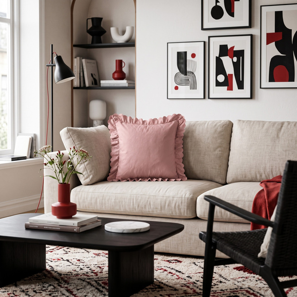 Poszewka 45 x 45 z Falbaną Luxury Jowita 03