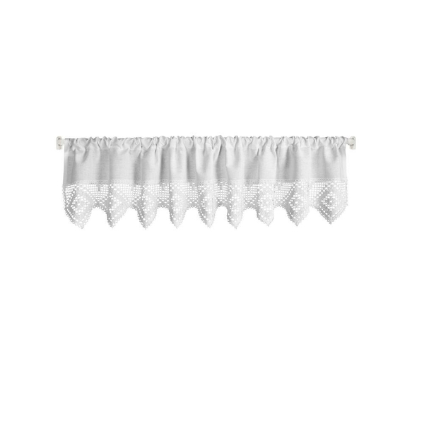 Isaac Decorative Curtain on Tape 30 x 150 White