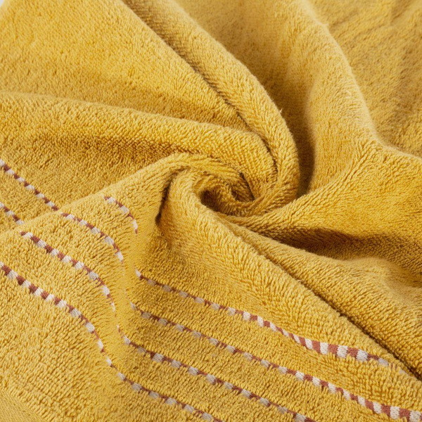 Ręcznik Kąpielowy Fiore (10) 70 x 140 Musztardowy