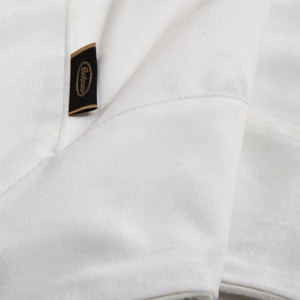 85 x 85 Decorative Velvet Tablecloth White