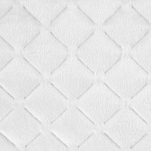 Bedspread 170 x 210 Decorative Quilted Dimon Pattern White