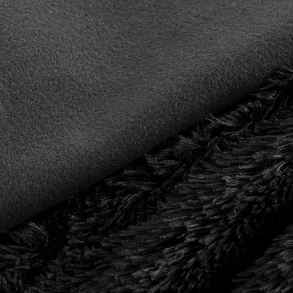 Blanket 70 x 160 Double-sided Fur Tifany1 Black