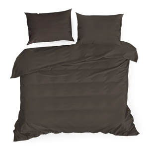 Bedding 220 x 200 3pc Satin Nova3 Brown