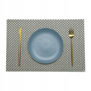 30 x 45 Decorative Mocca Silver+Gold Placemat
