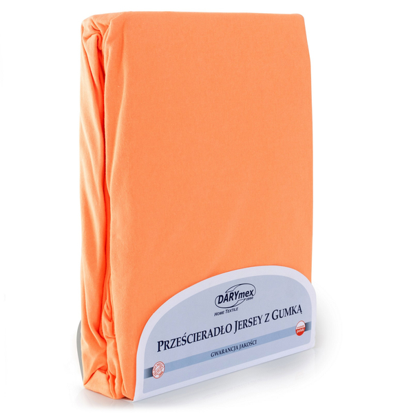Prześcieradło Jersey z Gumką 010_D Łosoś 140x200