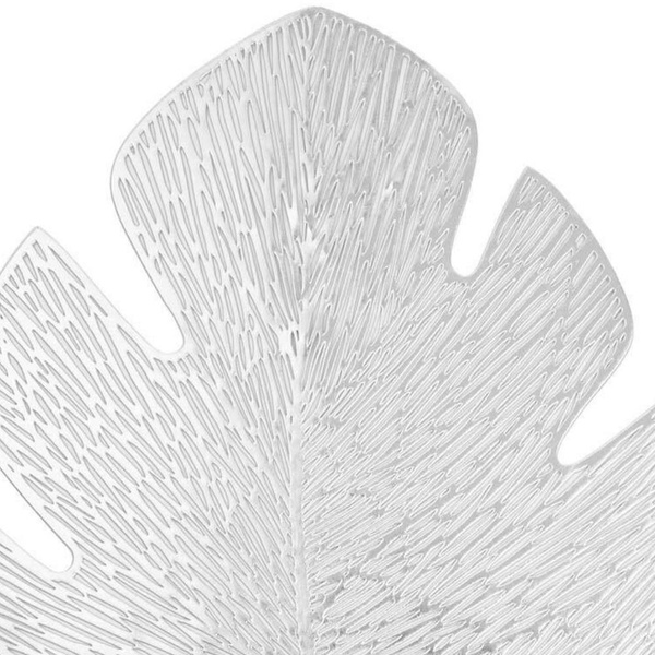 Podkładka 44 x 36 Dekoracyjna Monstera Srebrny