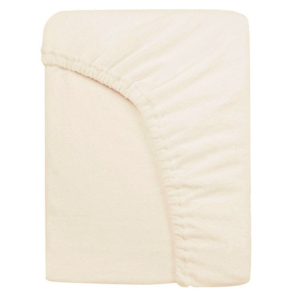 Prześcieradło Frotte z Gumką 018_D Ecru 80x140