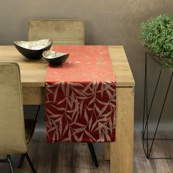Bieżnik 35 x 140 Dekoracyjny Velvet Blink15 Cegla
