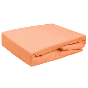 Terry sheet with elastic 010_D Salmon 80x140