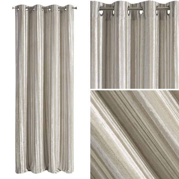Zasłona Velvet Niceta 140 x 250 Przelotka Beżowy