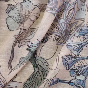 Zasłona 140 x 250 Dekoracyjna Elma Róż+Ziel