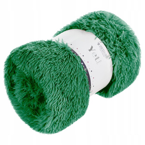 Blanket 70 x 150 Furry Italian Yeti Bottle Green