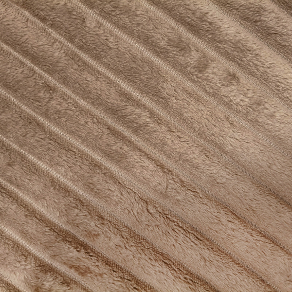 Blanket 200 x 220 Microfiber Stamped Stripes Nuvio 06