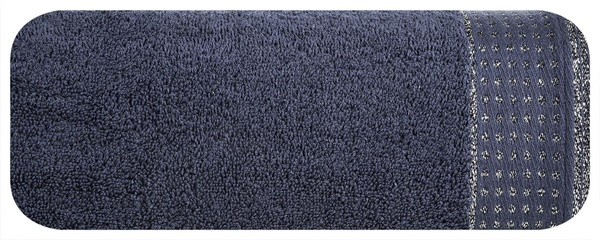 Ręcznik Kąpielowy Luna (07) 70 x 140 Granatowy