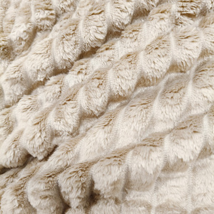 Blanket 160 x 200 Microfiber Stamped Stripes Nuvio 01