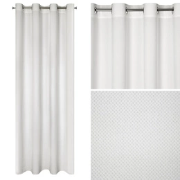 Curtain 140 x 250 Decorative Velvet Milo White