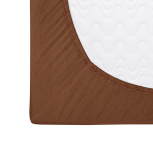 Jersey sheet with elastic 045_D Chocolate 200x220